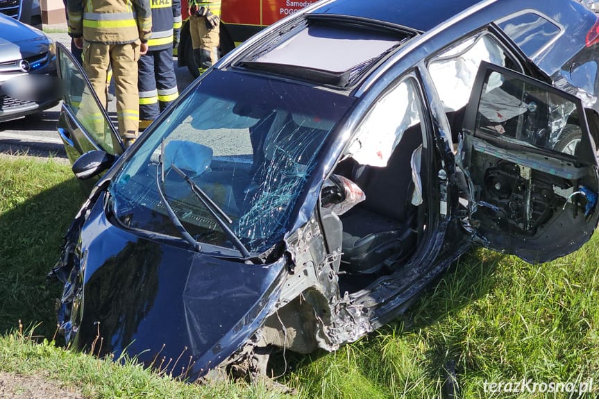 Posada Górna. Zderzenie trzech samochodów