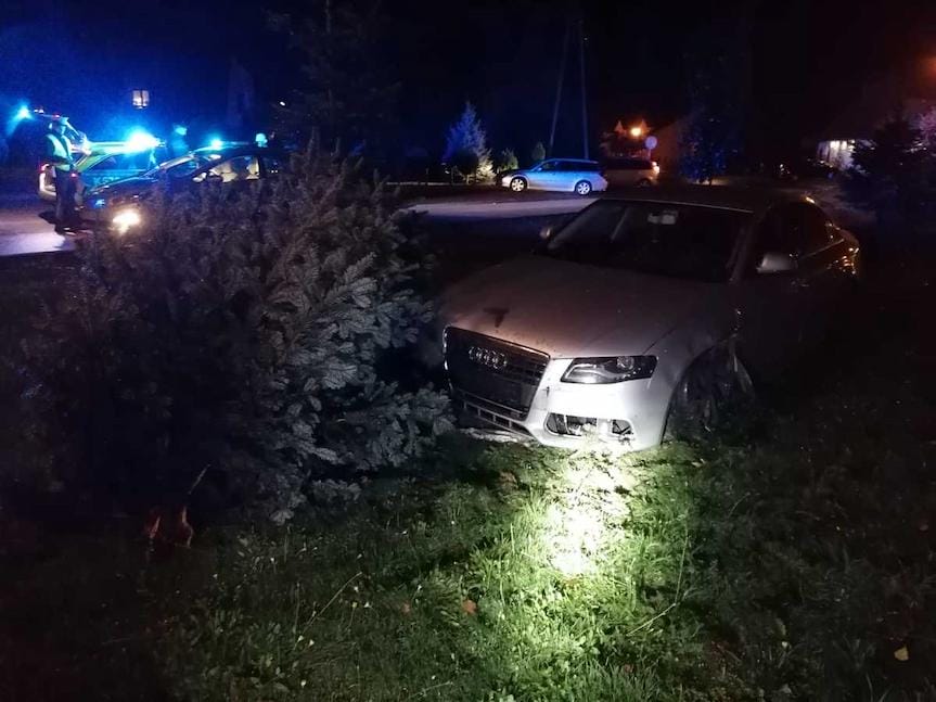 Pijany uderzył w drzewo