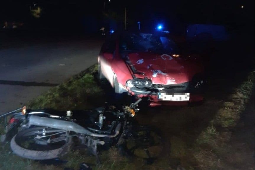 Czołowe zderzenie w miejscowości Jagiełła