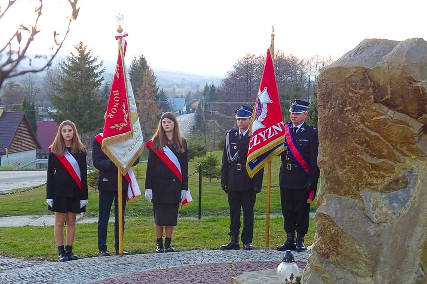 Uroczystości Święta Niepodległości w Łękach Dukielskich