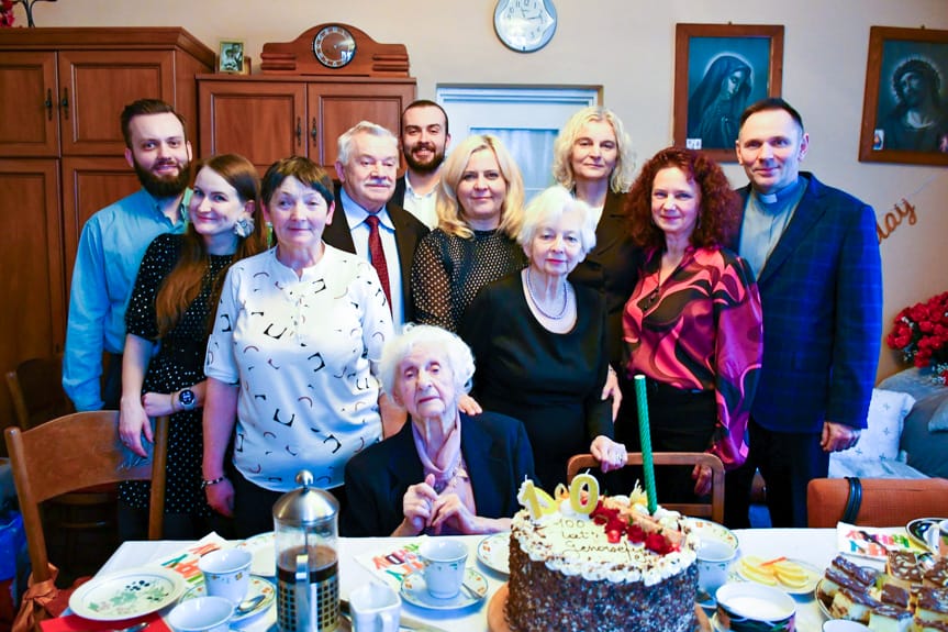 Setne urodziny Pani Genowefy Wais w Rymanowie
