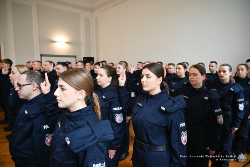 Nowi funkcjonariusze w szeregach podkarpackiej Policji