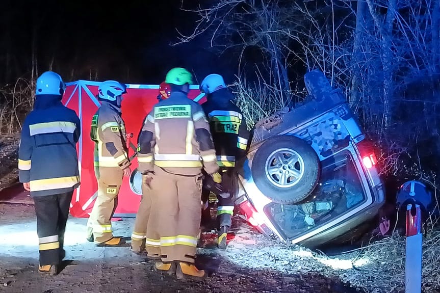 Tragiczny wypadek w Polanie. Jedna osoba nie żyje, dwie trafiły do szpitala