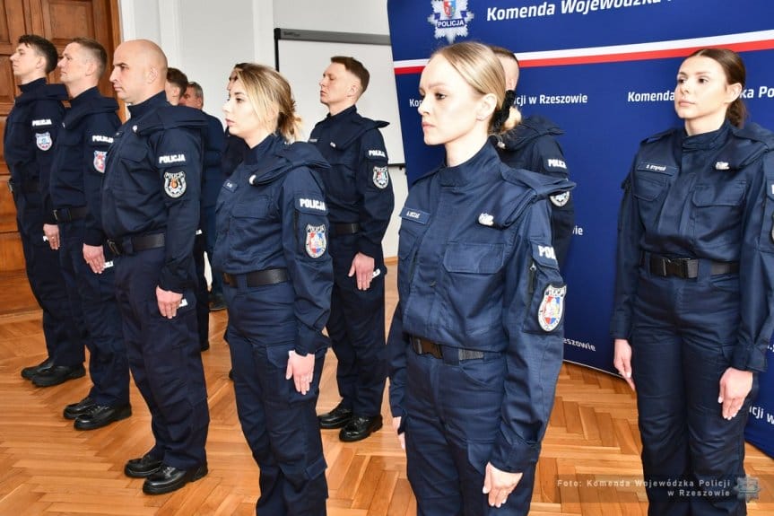 Nowi stróże prawa w szeregach podkarpackiej Policji