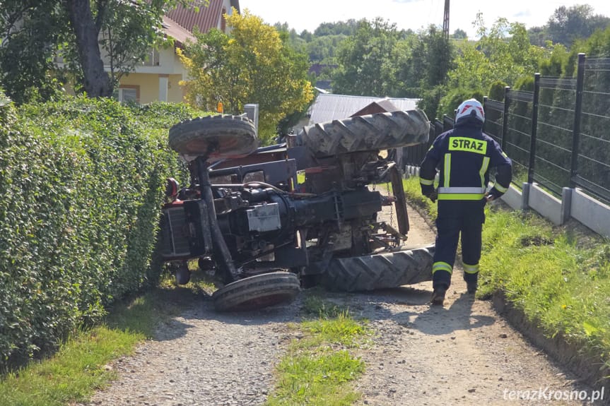 Wypadek traktorzysty w Faliszówce