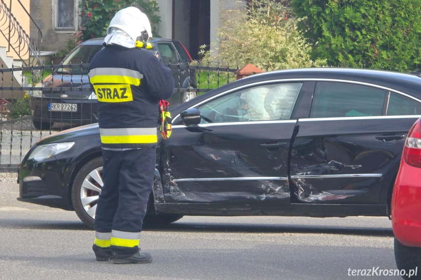 Zderzenie samochodów w Kopytowej