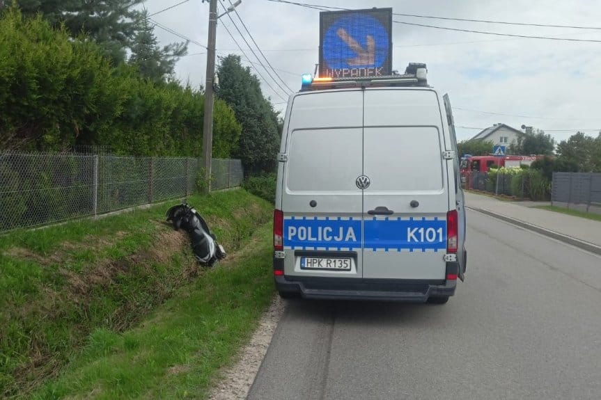 Tragiczny wypadek z udziałem motocyklisty