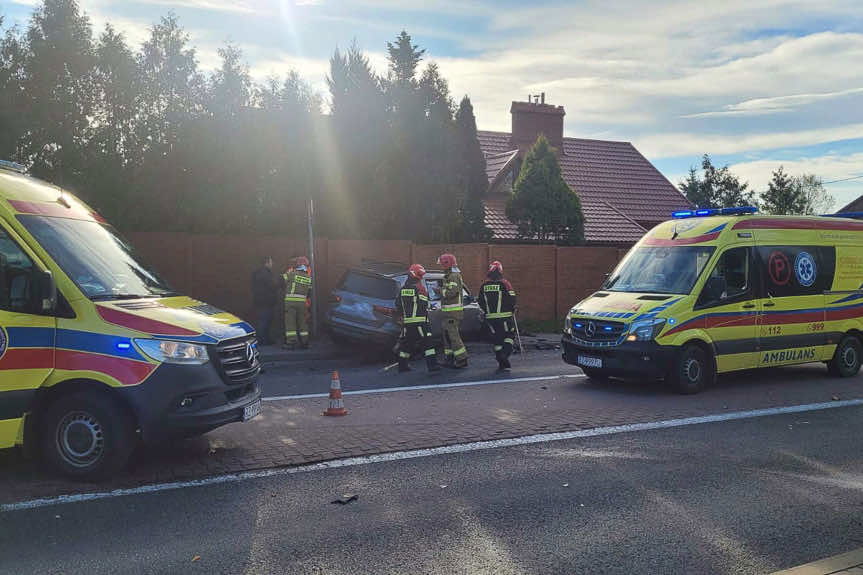 Wypadek w Boguchwale. Ranne dwie osoby