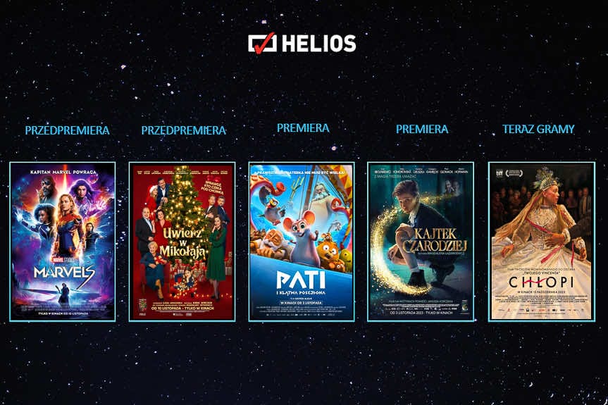 Listopadowe premiery w kinach Helios