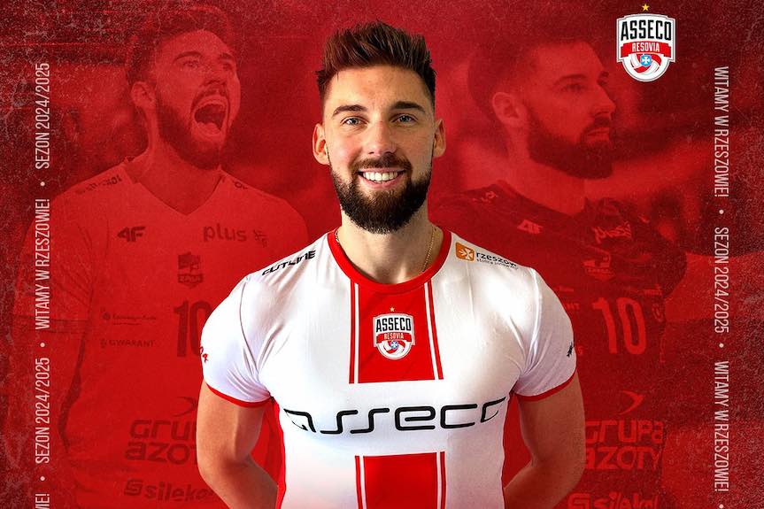 Bartosz Bednorz przyjmującym Asseco Resovii Rzeszów!