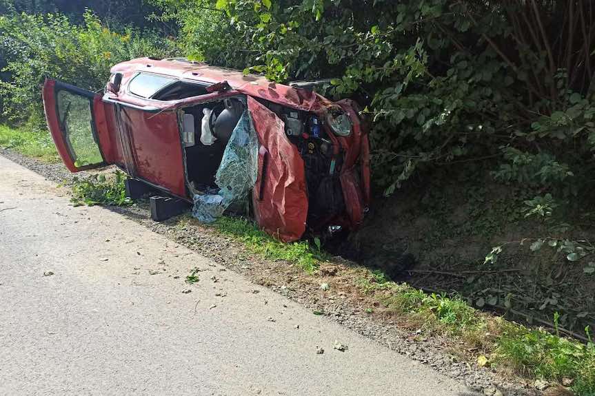 Pijany 37-latek wjechał do rowu