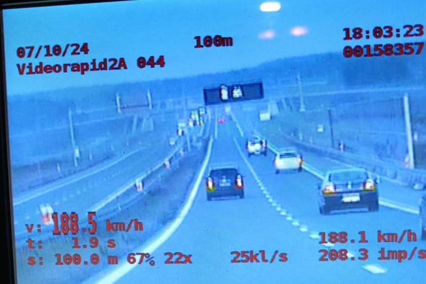 Kierowca volkswagena jechał prawie 190 km/h na S19