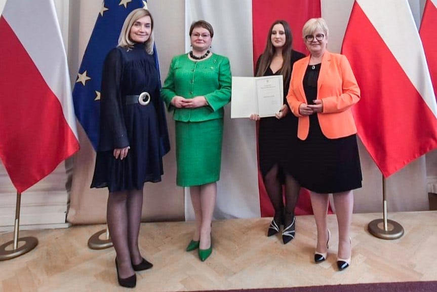 Stypendium dla uczennicy Zespołu Szkół Zawodowych w Dynowie