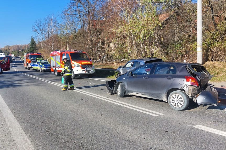 Wypadek na DK19 w Babicy