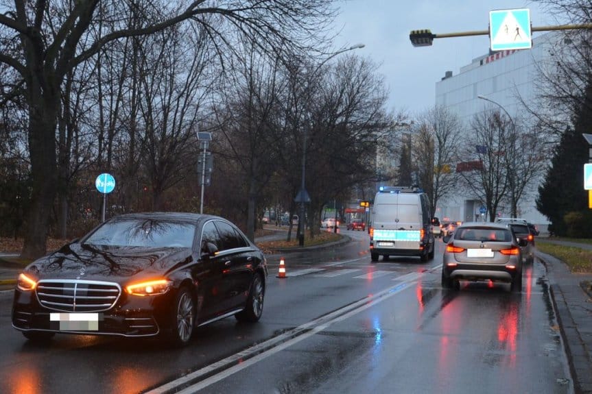 Potrącenie osoby pieszej na przejściu dla pieszych