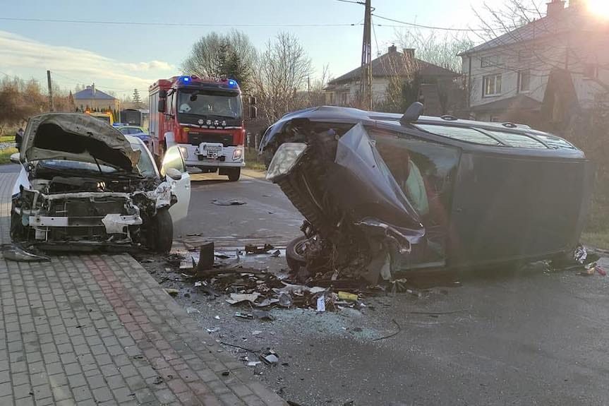 Wypadek w Błażowej Dolnej. Sprawca był nietrzeźwy