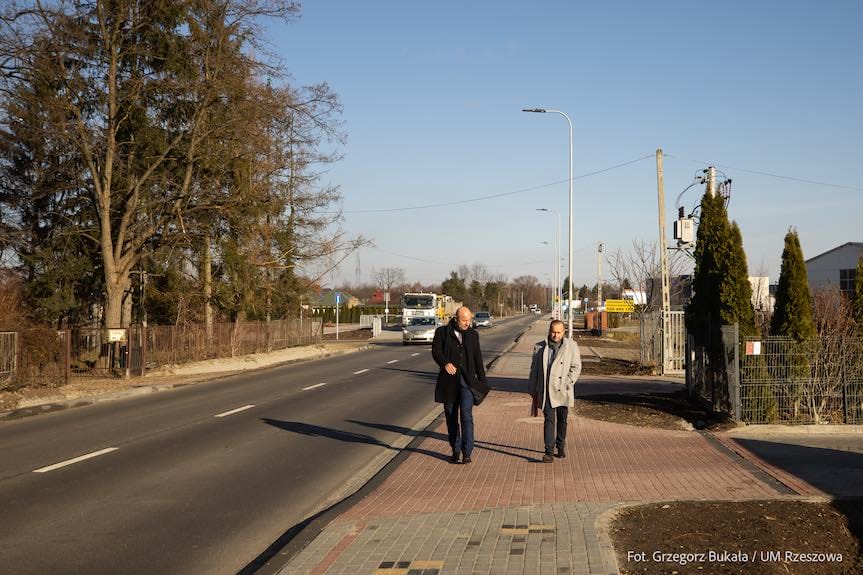 Zakończyła się przebudowa ulicy Załęskiej w Rzeszowie