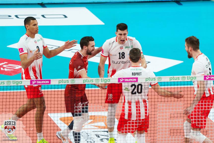 PlusLiga: Asseco Resovia Rzeszów wygrywa w hicie kolejki