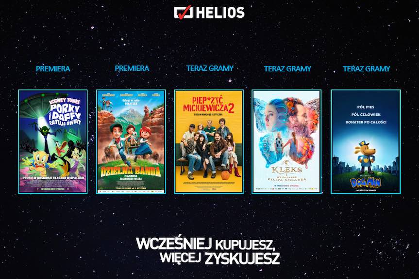 Najnowsze filmowe hity,  które musisz zobaczyć w kinach Helios