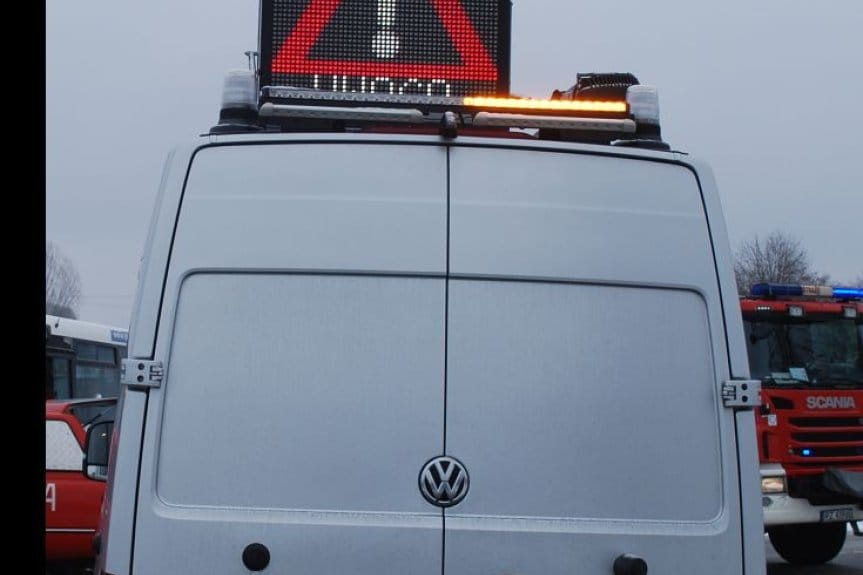 Poranny wypadek na Alei Piłsudskiego