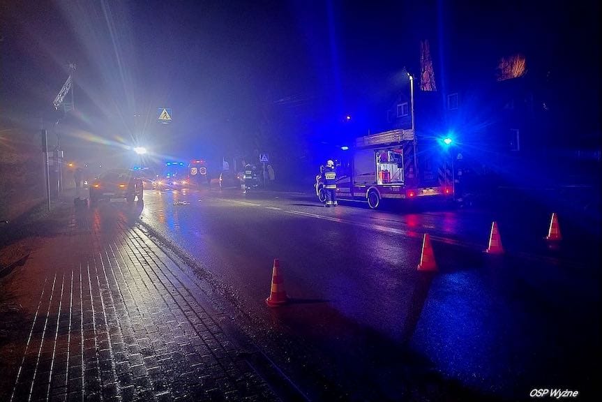 Wypadek w Babicy. Potrącenie pieszego