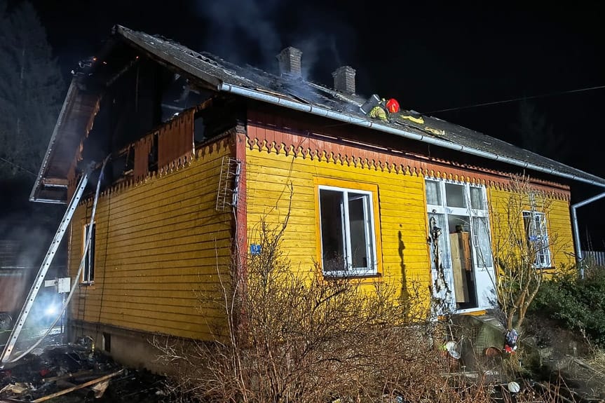 Tragiczny pożar w Brzozowie. Zginęły dwie osoby