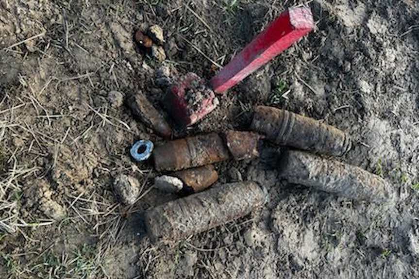 Niewybuch z czasów II Wojny Światowej w Błażowej Dolnej