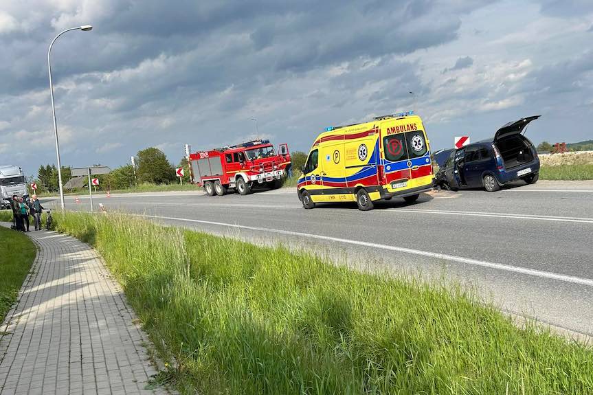 Popołudniowy wypadek w Lutoryżu na DK19