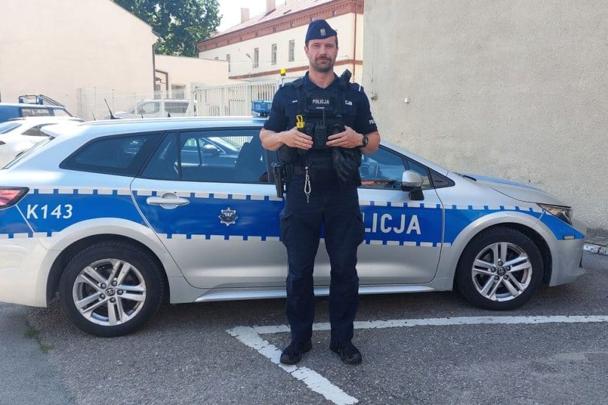 Policjant na wolnym zatrzymał agresywnego mężczyznę