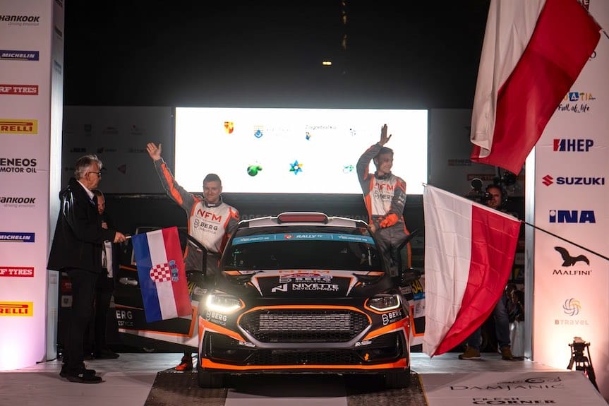Rzeszowski kierowca Adrian Rzeźnik kończy sezon Rajdowych Mistrzostw Europy podczas Croatia Rally
