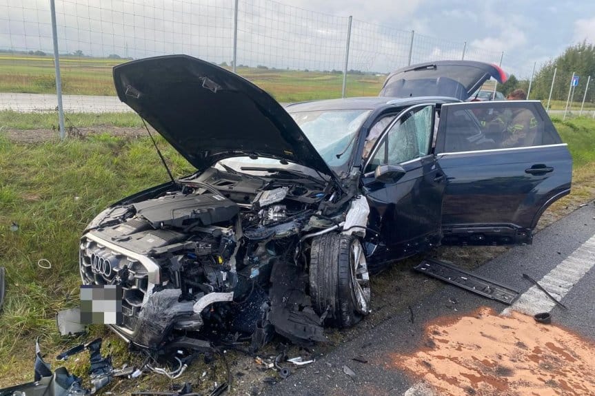 Dwie osoby ranne w wyniku wypadku w Trzebusce