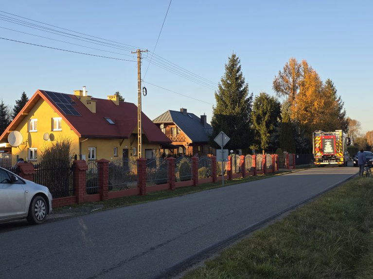 Pożar na balkonie budynku w Świerzowej Polskiej
