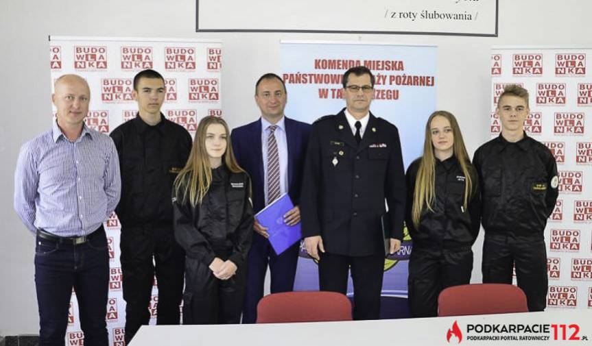 Umowa ze szkołą na temat szkolenia w PSP Tarnobrzeg
