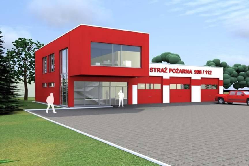 Nowa remiza OSP Rudnik [WIZUALIZACJA]