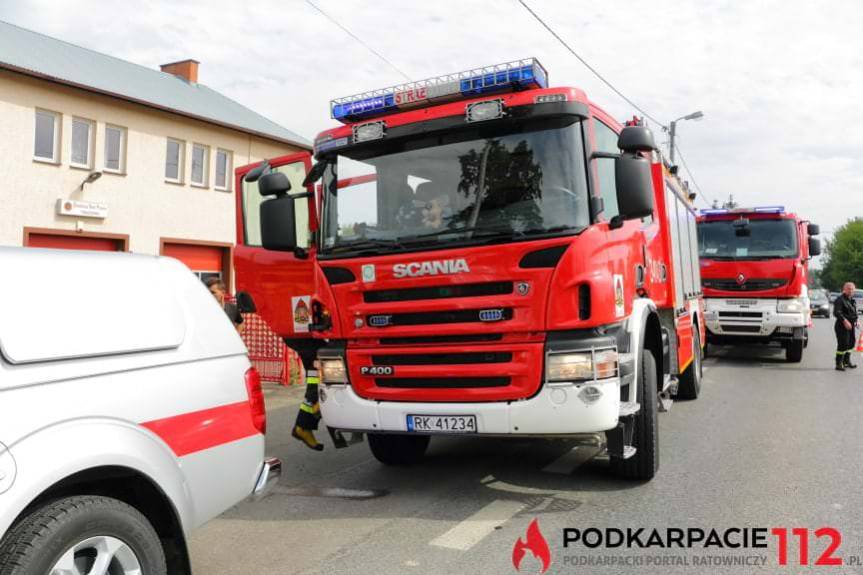 Pożar w budynku remizy OSP Krosno - Turaszówka