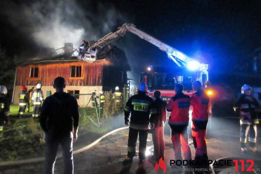 Pożar domu w Pawłosiowie