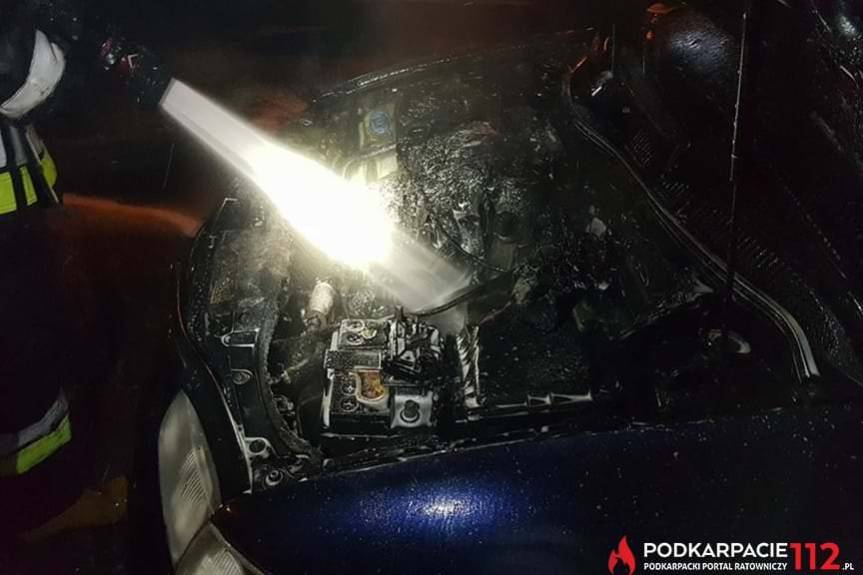 Pożar Audi w Tarnobrzegu