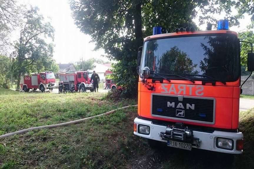 Pożar domu w Duńkowicach