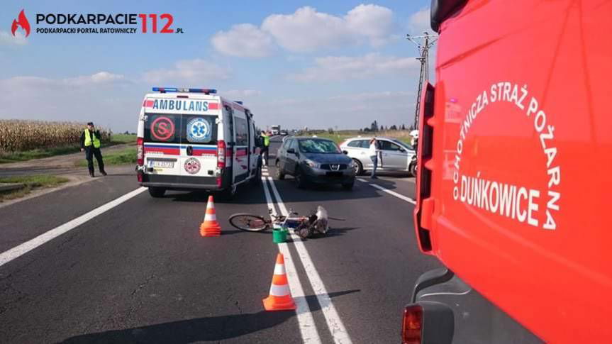 Potrącenie rowerzystki na obwodnicy 