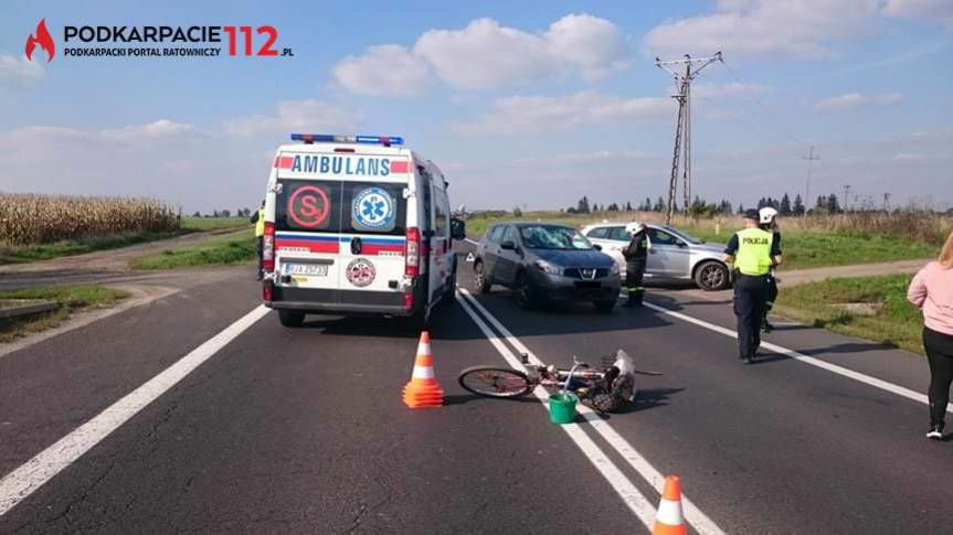 Potrącenie rowerzystki na obwodnicy 