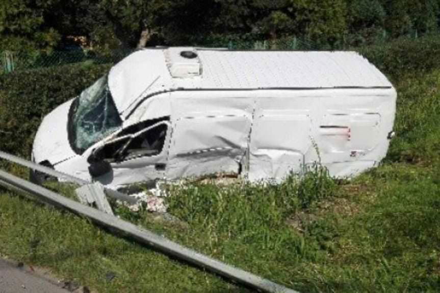 Zderzenie dwóch samochodów w Czeluśnicy