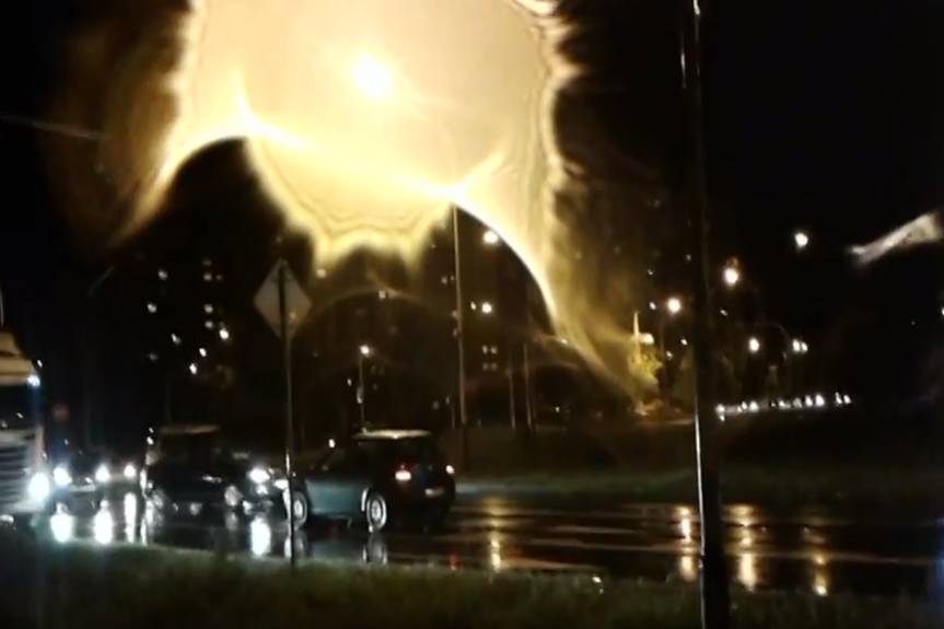 Pod prąd na rondzie wielkiego brata