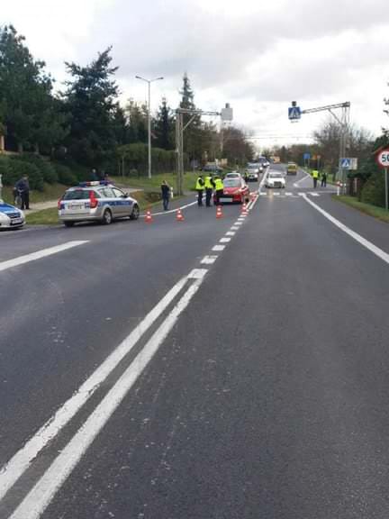 Piesza potrącona na przejściu 