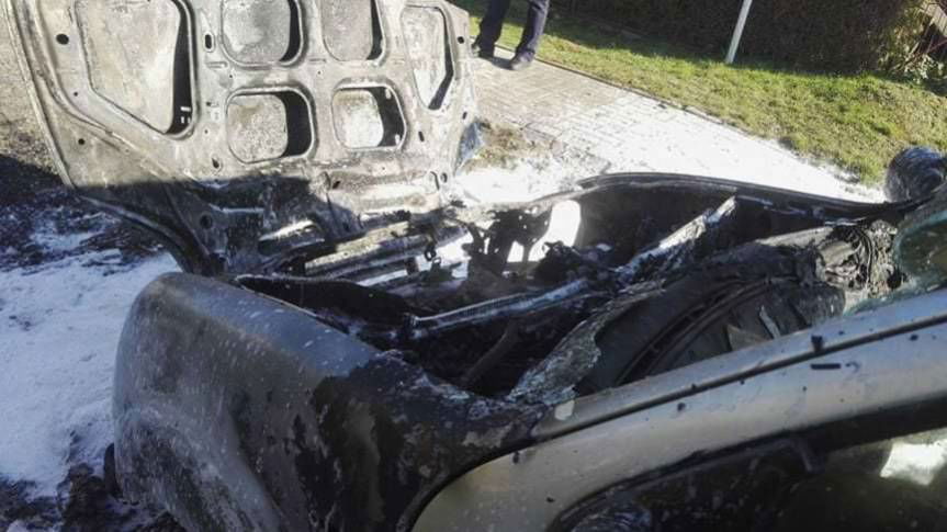 W trakcie jazdy zapalił się samochód