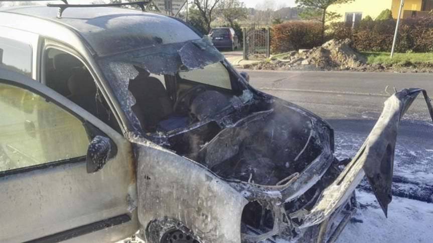 W trakcie jazdy zapalił się samochód