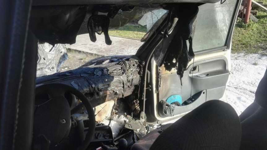 W trakcie jazdy zapalił się samochód