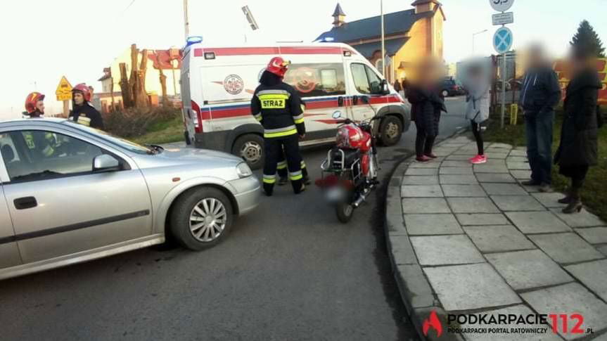 Wypadek z udziałem motocykla