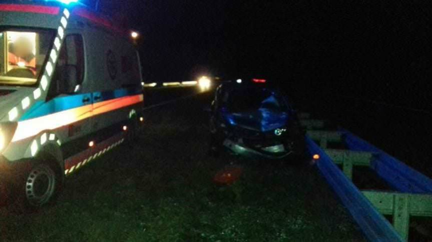 Kolizja na autostradzie