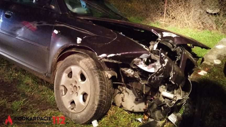 Wypadek w Piaskach. Kierowca Audi miał ponad 2 promile