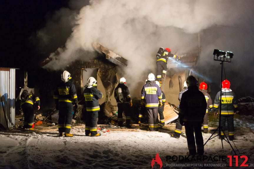 pożar domu w Posadzie Górnej